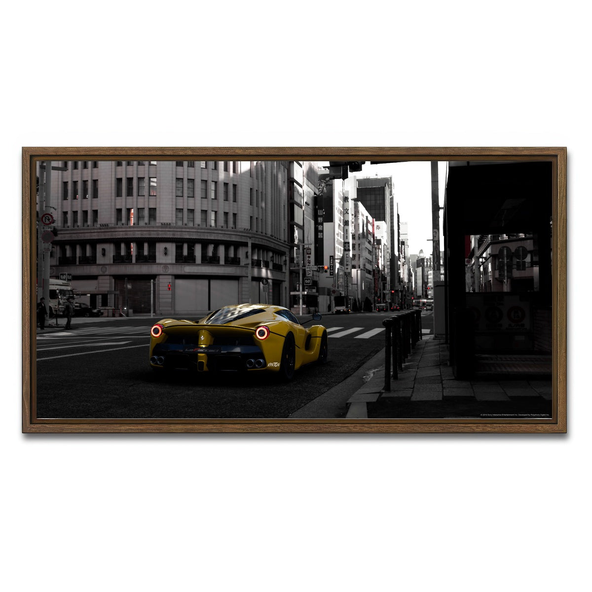 AUTO-MOCKUP WHITE | SAIYAN | 1 Piece | Walnut Framed Canvas | group=2x1