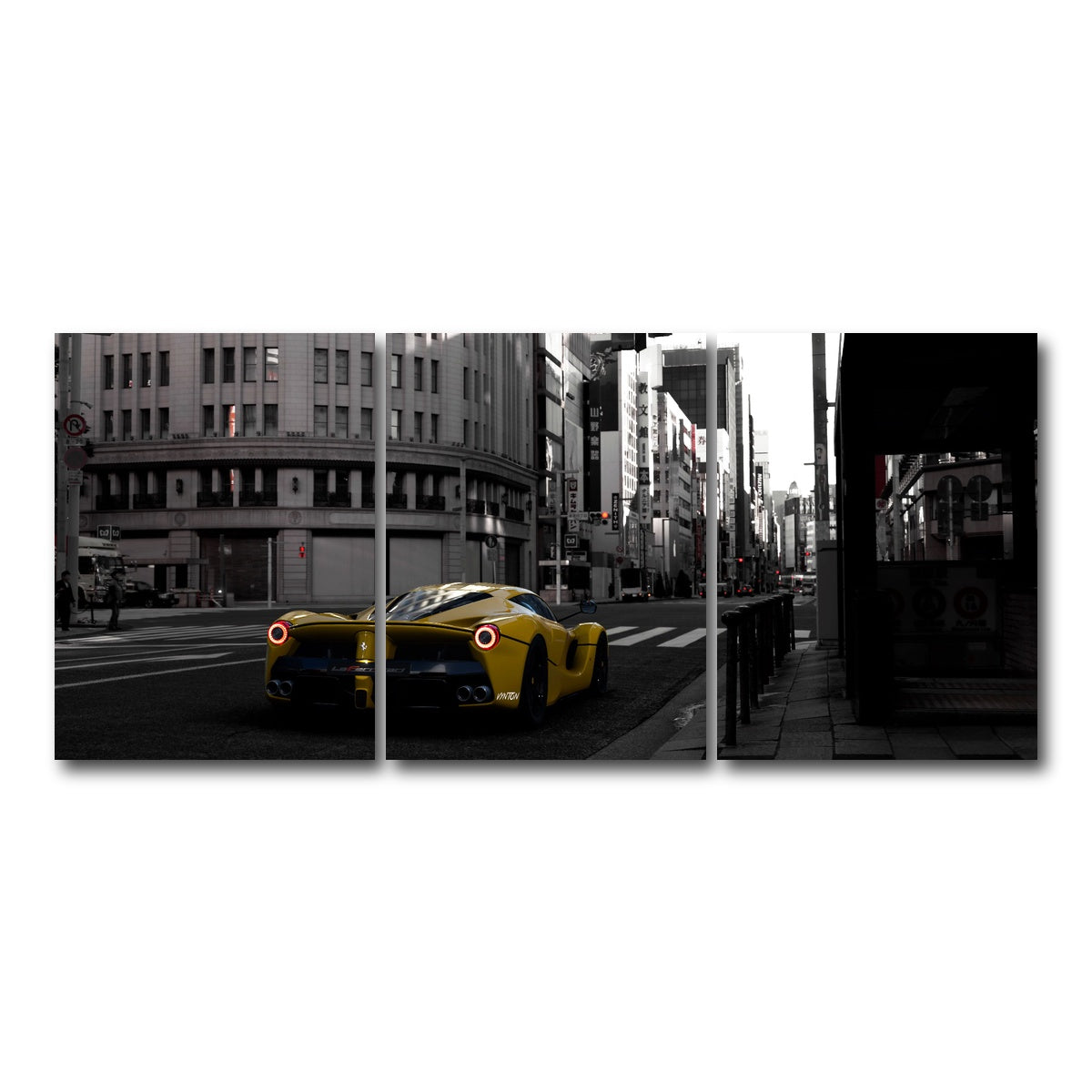 AUTO-MOCKUP WHITE | SAIYAN | 3 Piece | Gallery Wrap Canvas | group=18x24