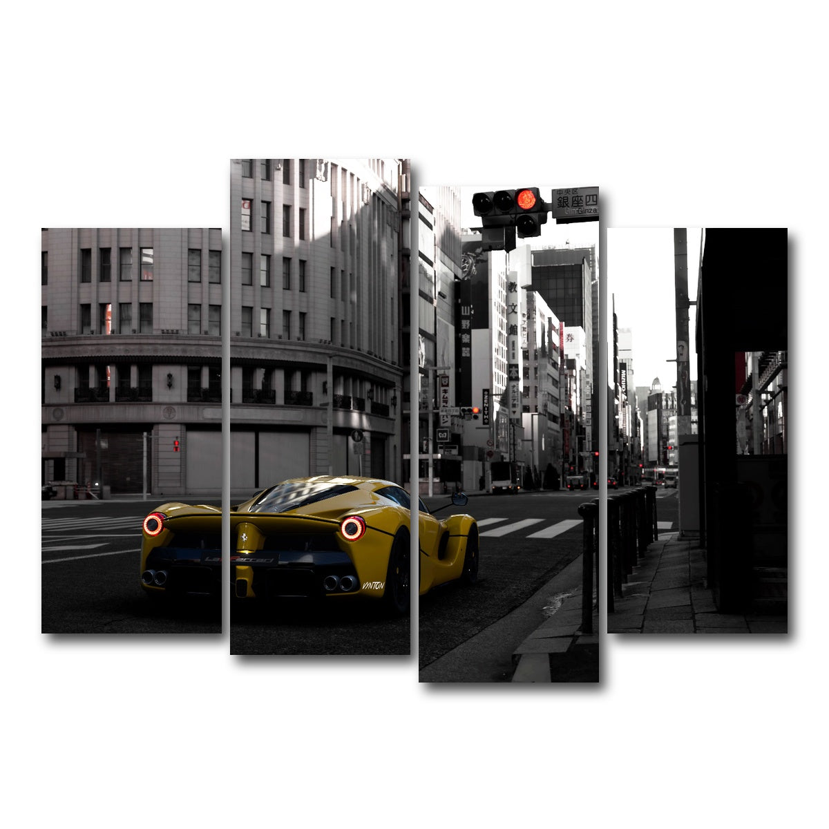 AUTO-MOCKUP WHITE | SAIYAN | 4 Piece | Gallery Wrap Canvas | group=4_normal
