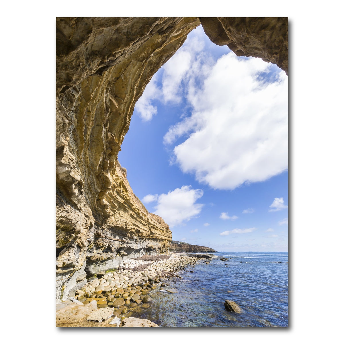 AUTO-MOCKUP WHITE | SAN DIEGO Cliffs | 1 Piece | Gallery Wrap Canvas | group=3x4