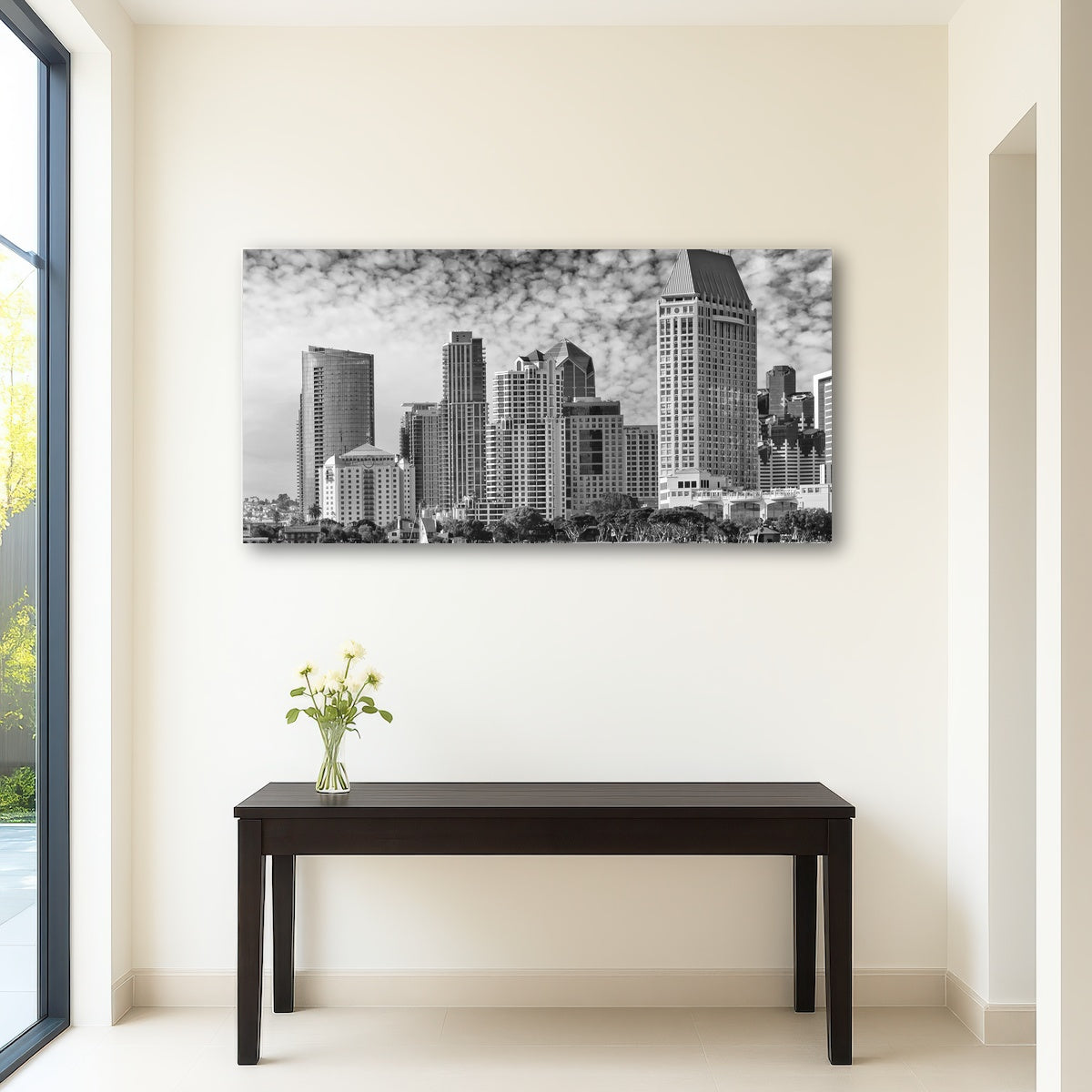 AUTO-MOCKUP ROOM | SAN DIEGO Monochrome Skyline