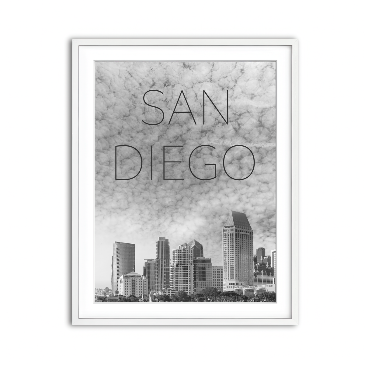 Framed Print 3x4 White