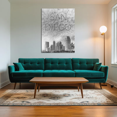AUTO-MOCKUP ROOM | SAN DIEGO Skyline Text
