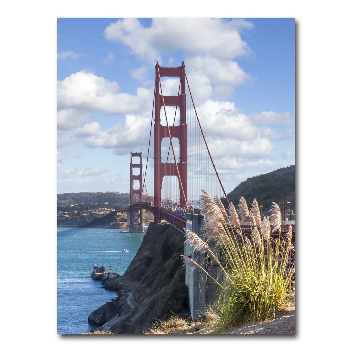 AUTO-MOCKUP WHITE | SAN FRANCISCO Golden Gate Bridge | 1 Piece | Gallery Wrap Canvas | group=3x4