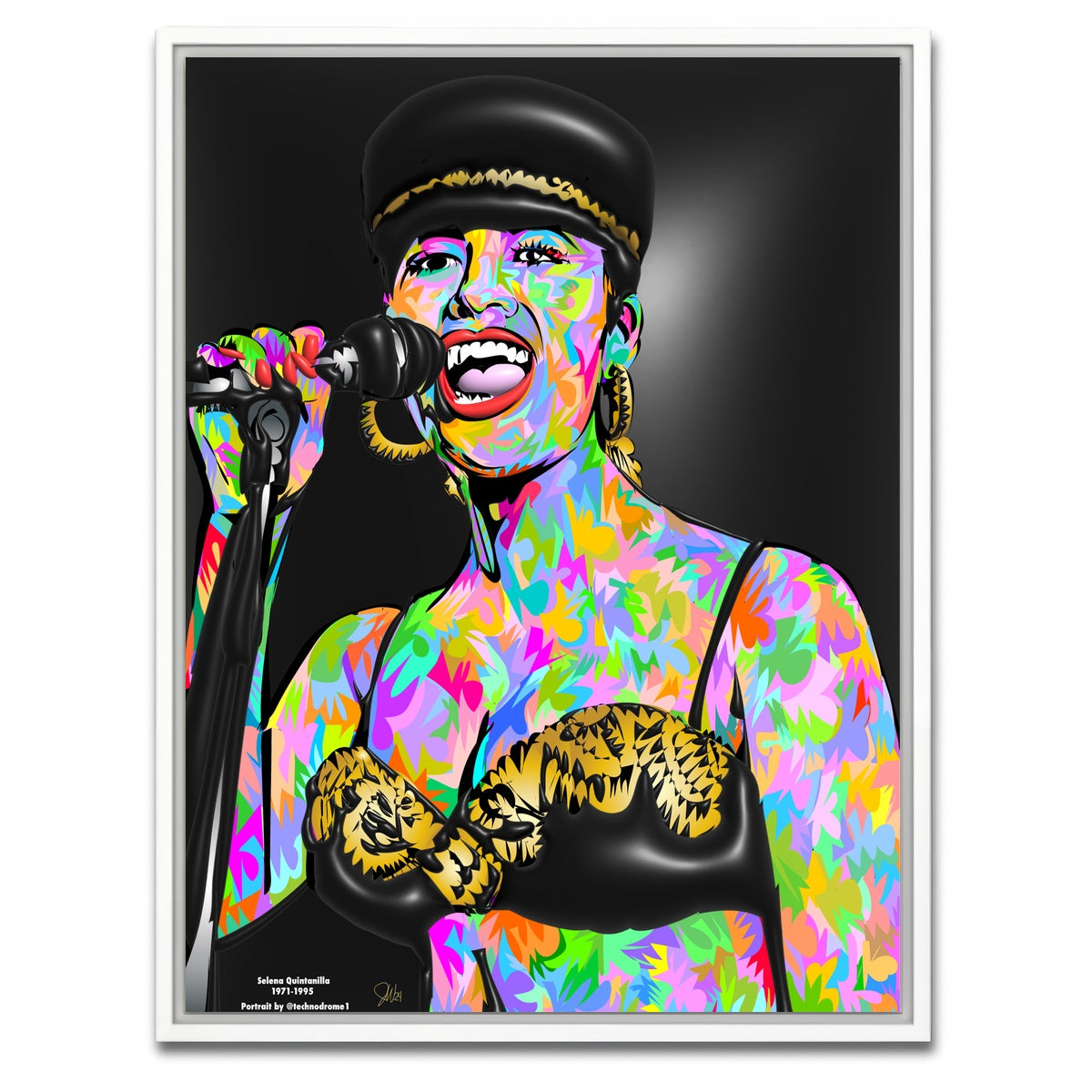 AUTO-MOCKUP WHITE | SELENA | 1 Piece | White Framed Canvas | group=3x4