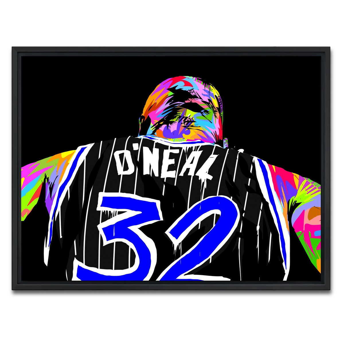 AUTO-MOCKUP WHITE | SHAQ | 1 Piece | Black Framed Canvas | group=4x3