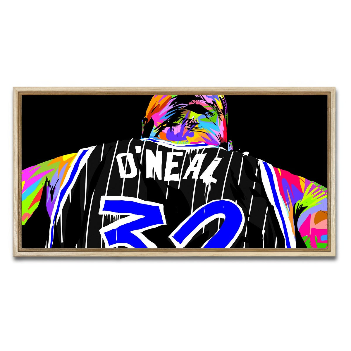 AUTO-MOCKUP WHITE | SHAQ | 1 Piece | Natural Framed Canvas | group=2x1