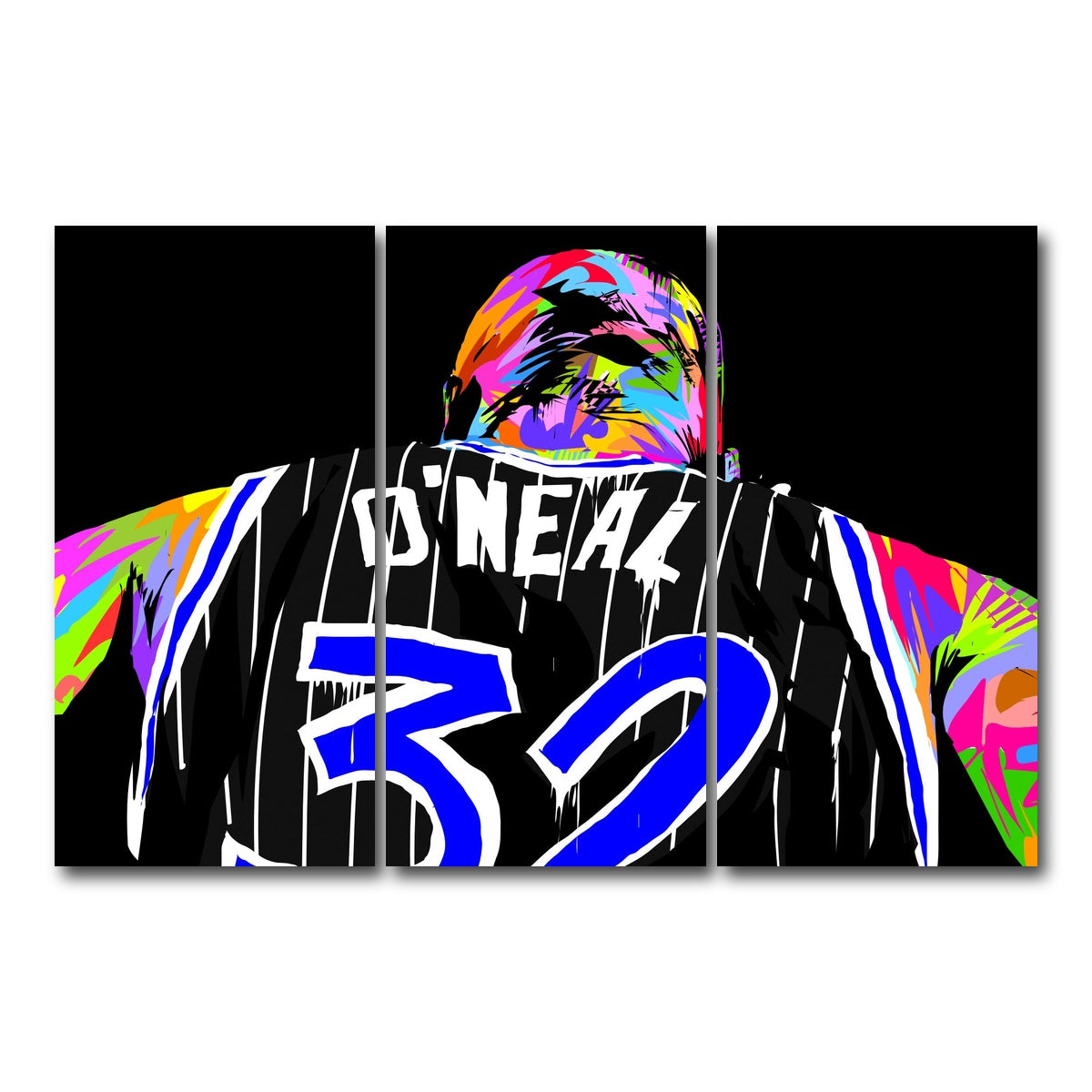 AUTO-MOCKUP WHITE | SHAQ | 3 Piece | Gallery Wrap Canvas | group=12x24