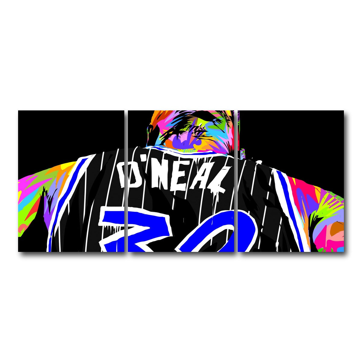 AUTO-MOCKUP WHITE | SHAQ | 3 Piece | Gallery Wrap Canvas | group=18x24