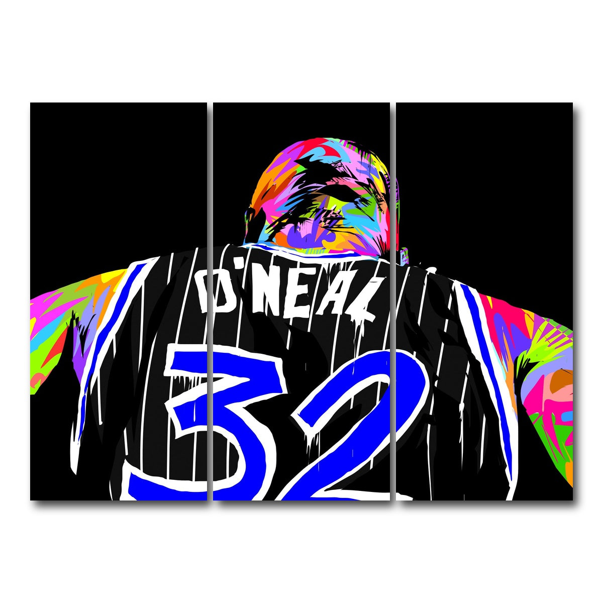 AUTO-MOCKUP WHITE | SHAQ | 3 Piece | Gallery Wrap Canvas | group=8x18