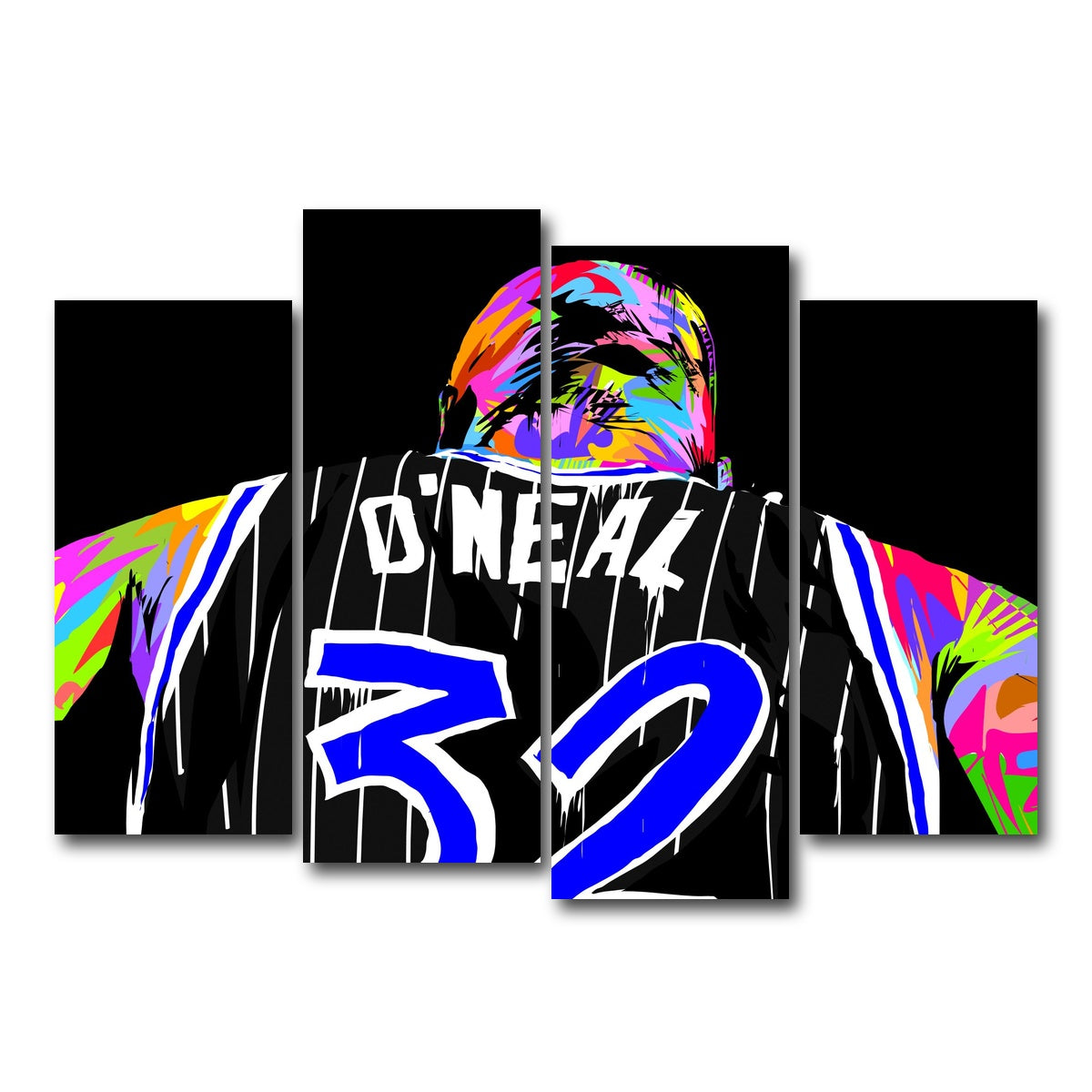 AUTO-MOCKUP WHITE | SHAQ | 4 Piece | Gallery Wrap Canvas | group=4_normal