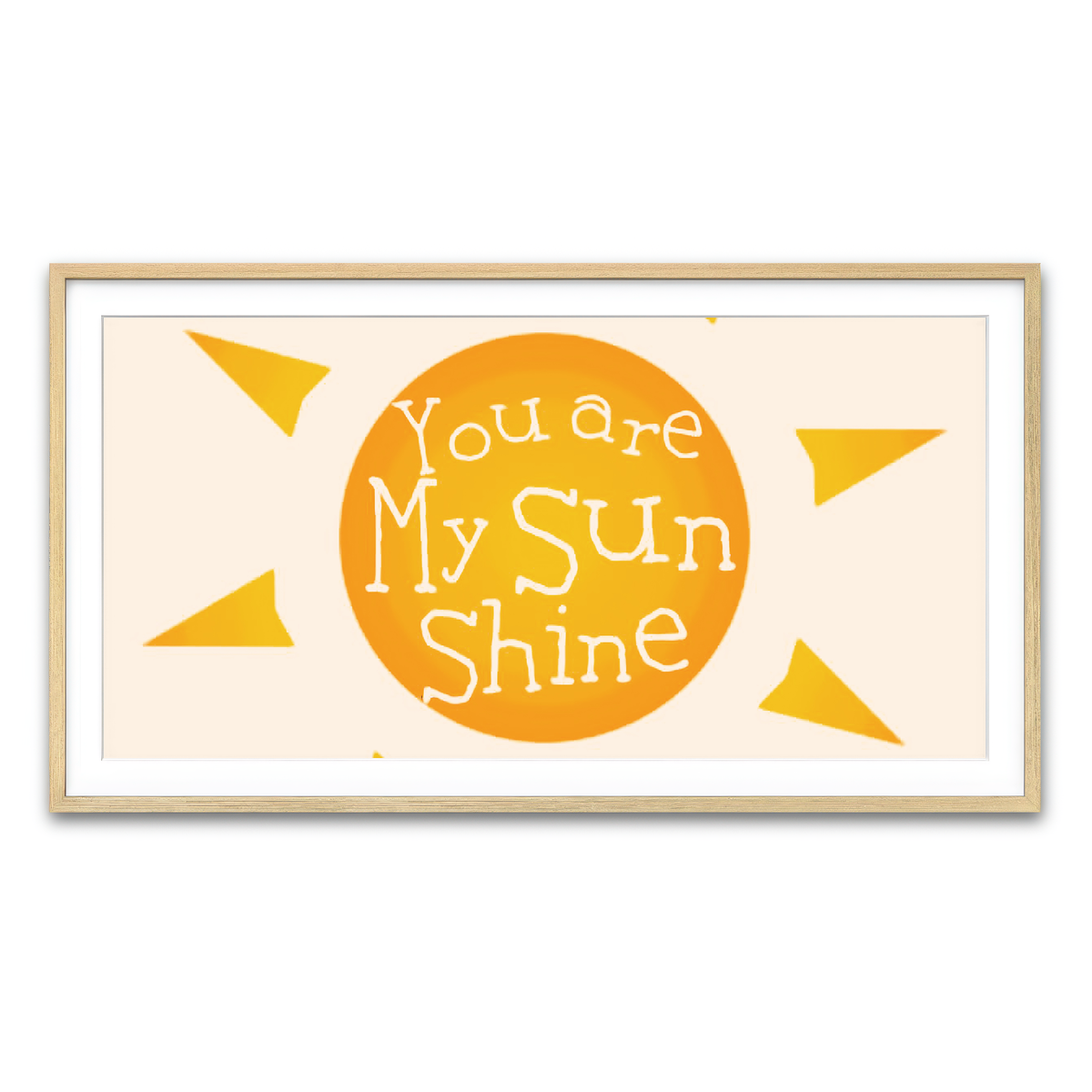 Framed Print 2x1 Natural