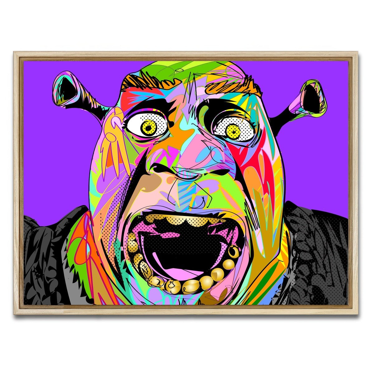 AUTO-MOCKUP WHITE | SHREK | 1 Piece | Natural Framed Canvas | group=4x3