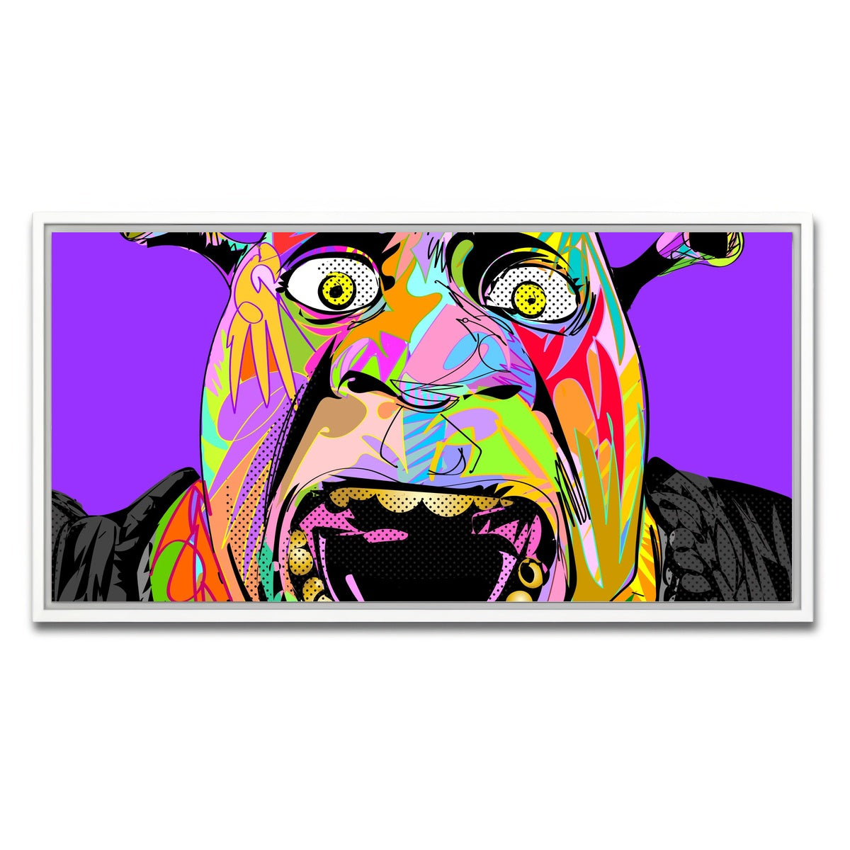 AUTO-MOCKUP WHITE | SHREK | 1 Piece | White Framed Canvas | group=2x1