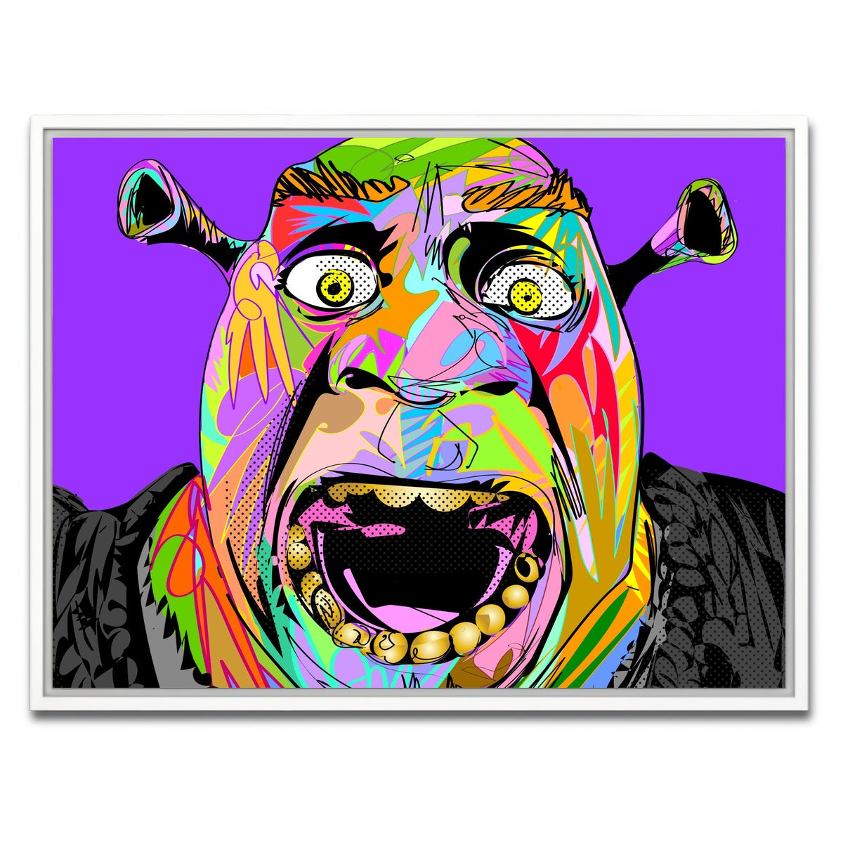 AUTO-MOCKUP WHITE | SHREK | 1 Piece | White Framed Canvas | group=4x3