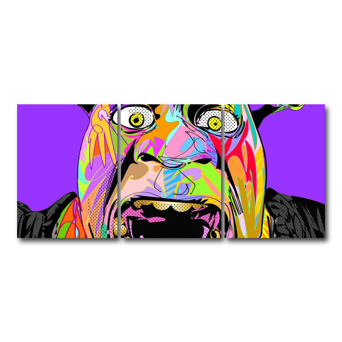 AUTO-MOCKUP WHITE | SHREK | 3 Piece | Gallery Wrap Canvas | group=18x24