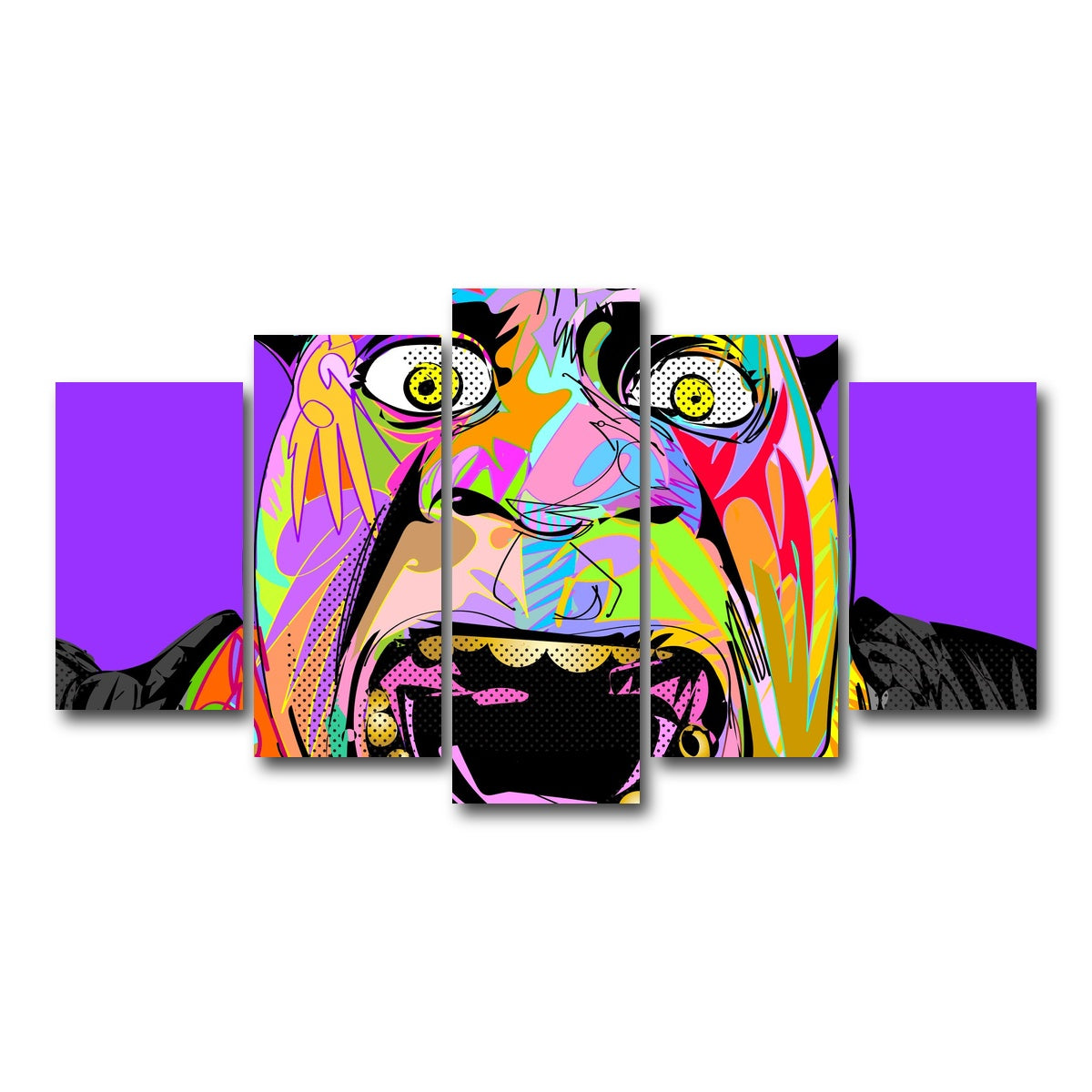 AUTO-MOCKUP WHITE | SHREK | 5 Piece | Gallery Wrap Canvas | group=5_normal