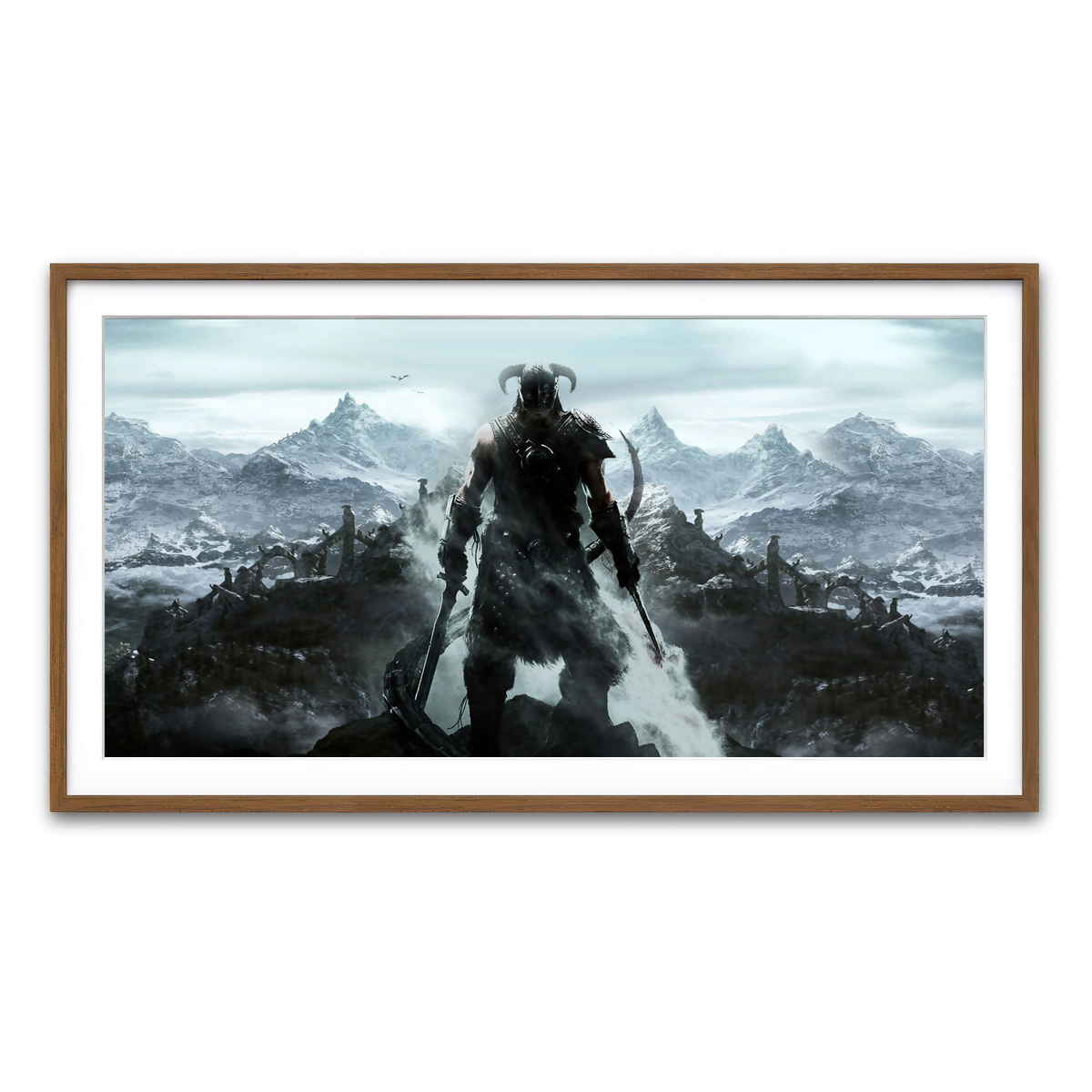 Framed Print 2x1 Walnut