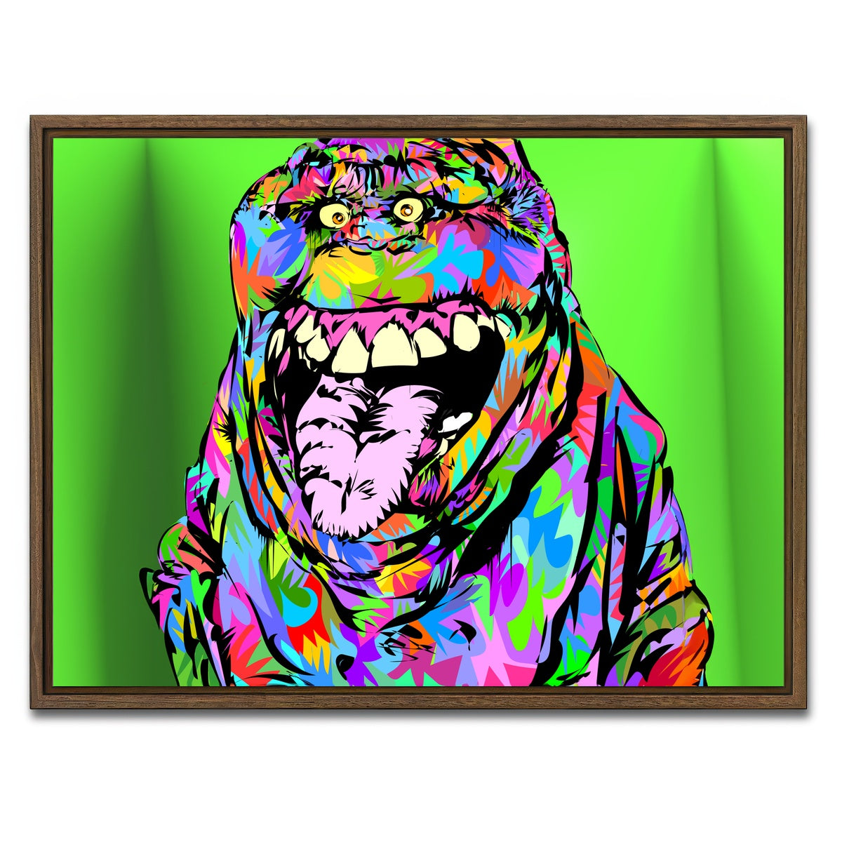 AUTO-MOCKUP WHITE | SLIMER | 1 Piece | Walnut Framed Canvas | group=4x3