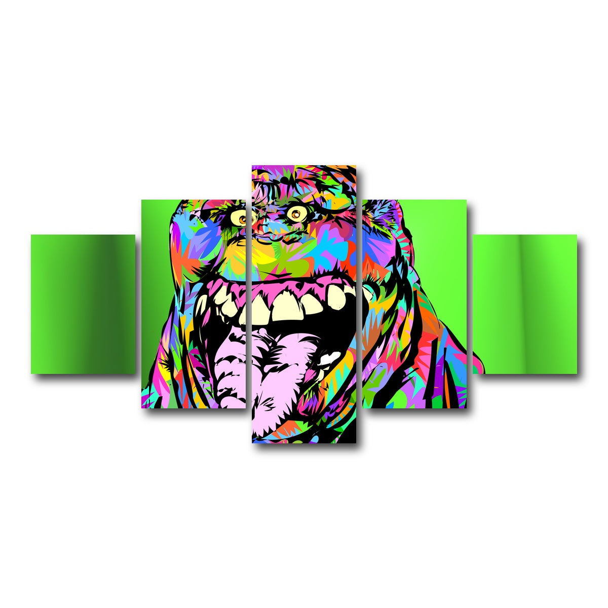 AUTO-MOCKUP WHITE | SLIMER | 5 Piece | Gallery Wrap Canvas | group=5_short