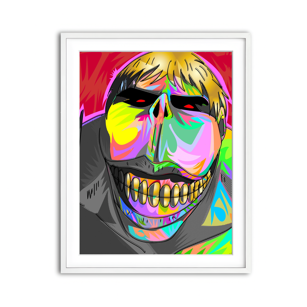 Framed Print 3x4 White