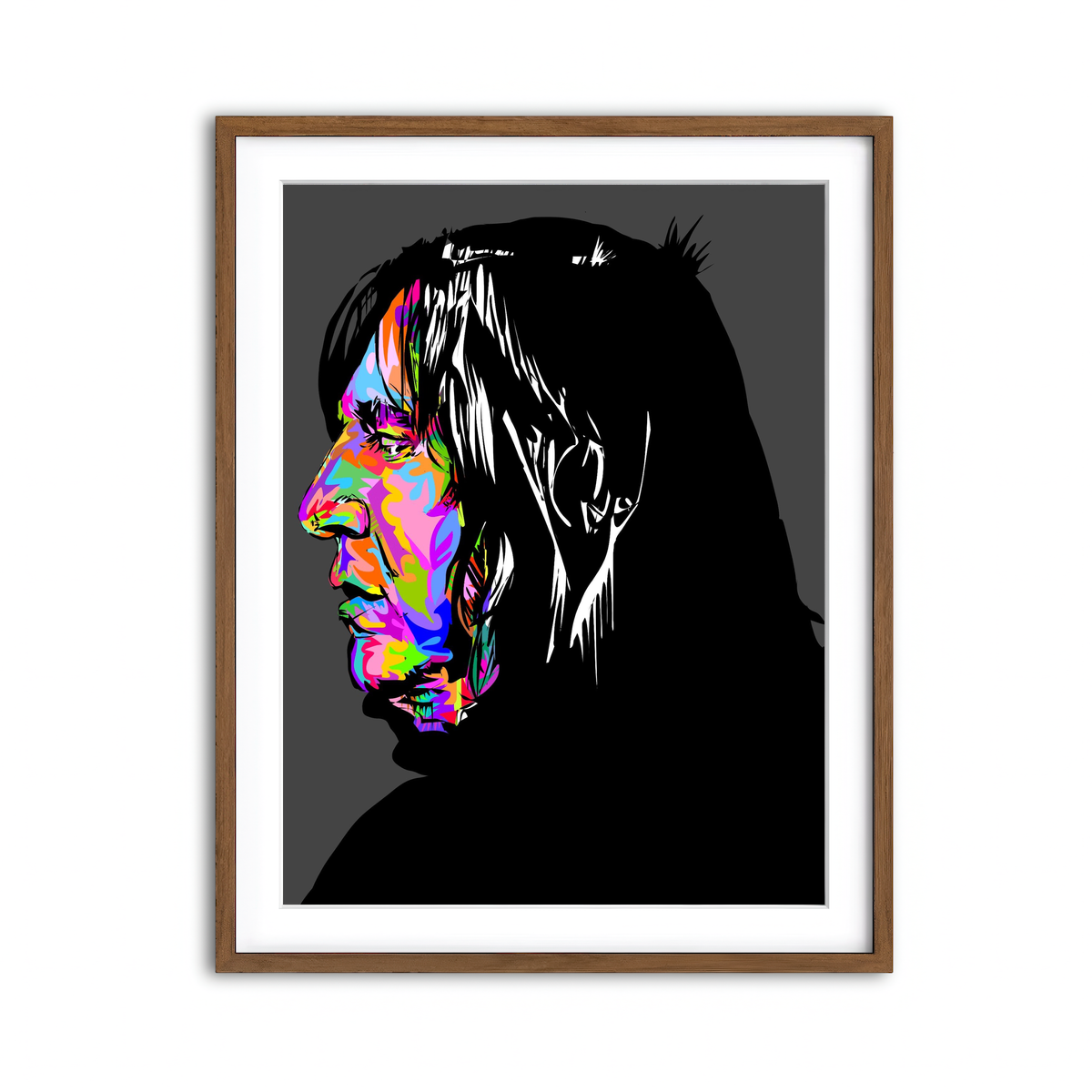 Framed Print 3x4 Walnut