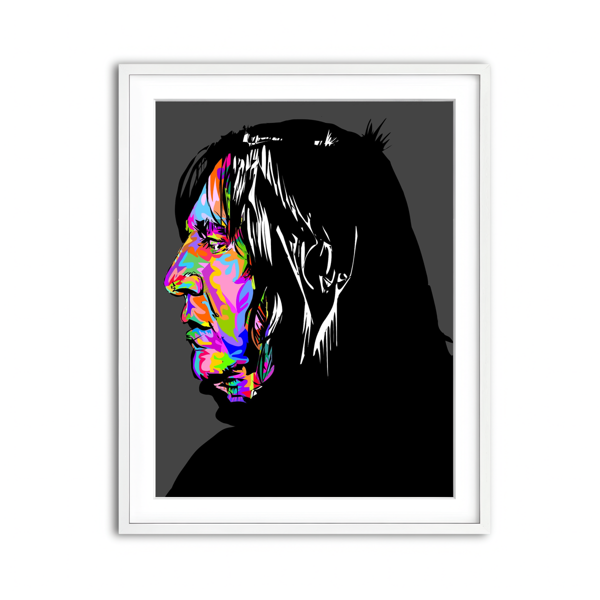 Framed Print 3x4 White