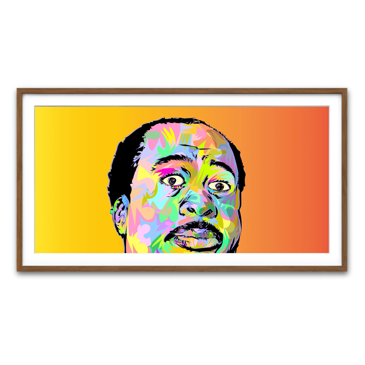 Framed Print 2x1 Walnut