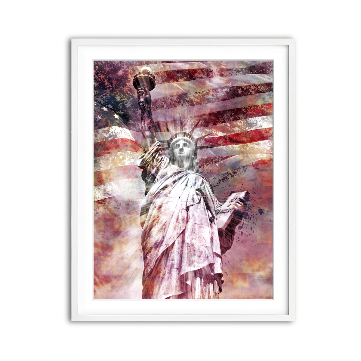 Framed Print 3x4 White