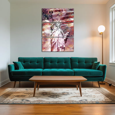 AUTO-MOCKUP ROOM | STATUE OF LIBERTY - Red