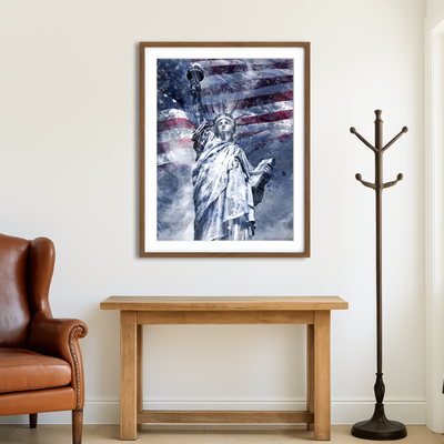AUTO-MOCKUP ROOM | Statue of Liberty NYC Wall Art