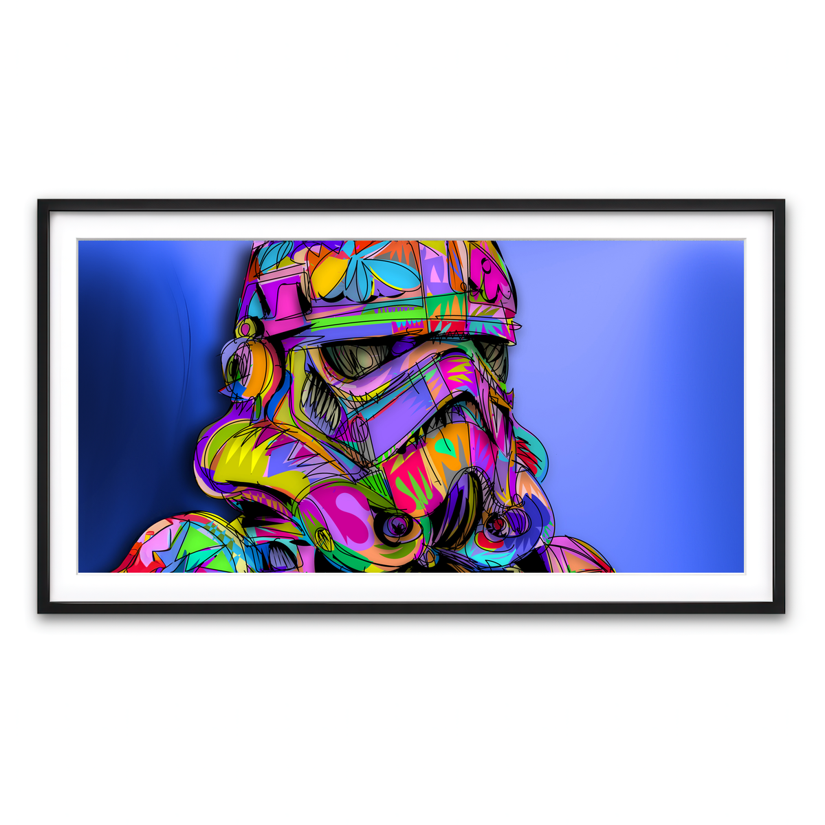 Framed Print 2x1 Black