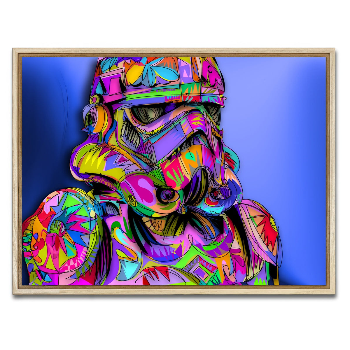 AUTO-MOCKUP WHITE | STORMTROOPER Color | 1 Piece | Natural Framed Canvas | group=4x3