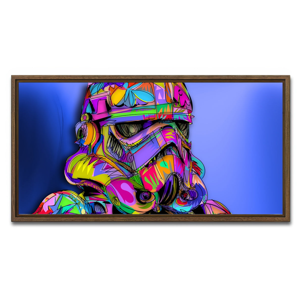 AUTO-MOCKUP WHITE | STORMTROOPER Color | 1 Piece | Walnut Framed Canvas | group=2x1