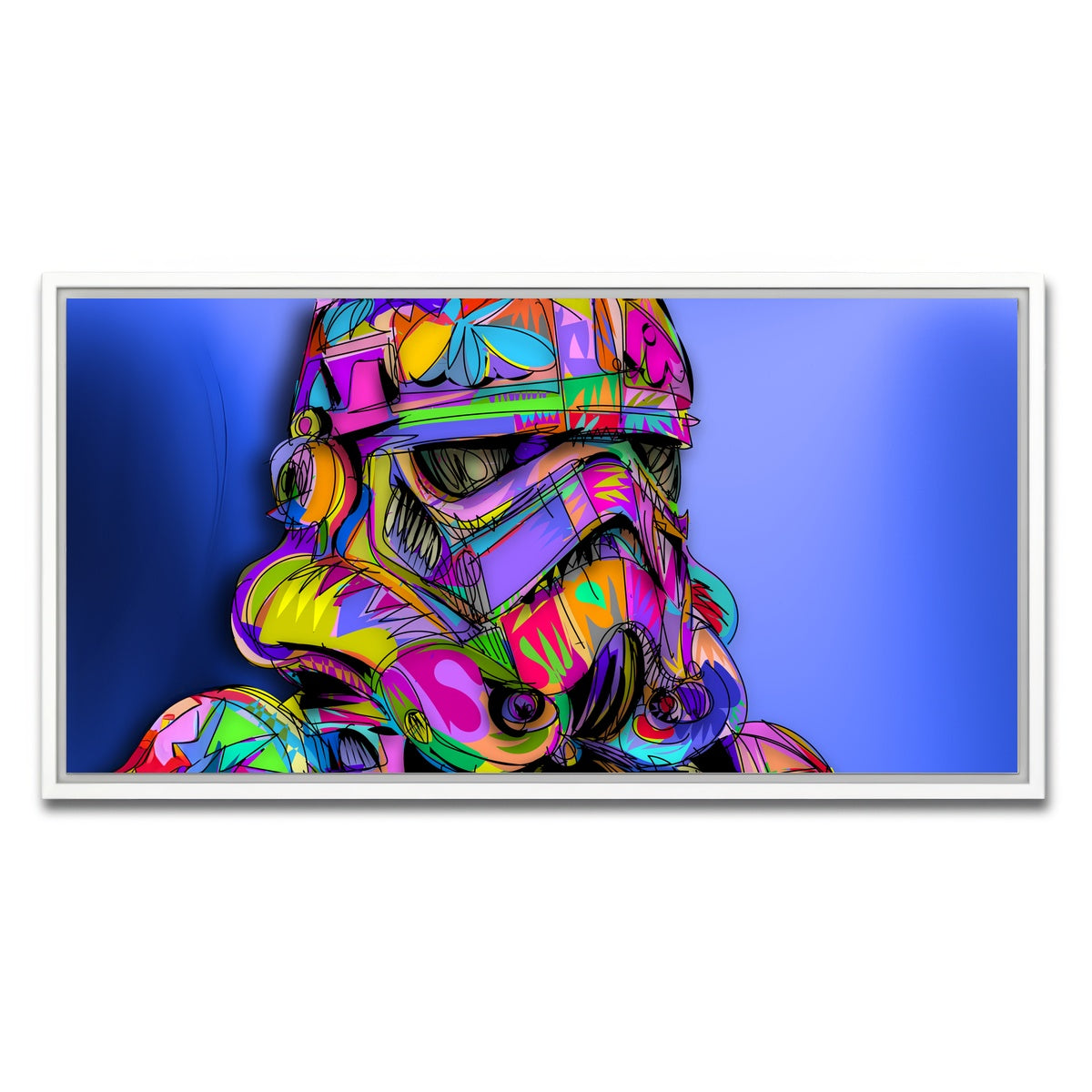 AUTO-MOCKUP WHITE | STORMTROOPER Color | 1 Piece | White Framed Canvas | group=2x1