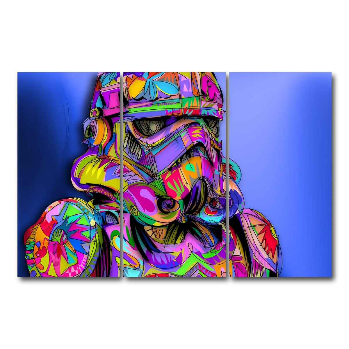 AUTO-MOCKUP WHITE | STORMTROOPER Color | 3 Piece | Gallery Wrap Canvas | group=12x24