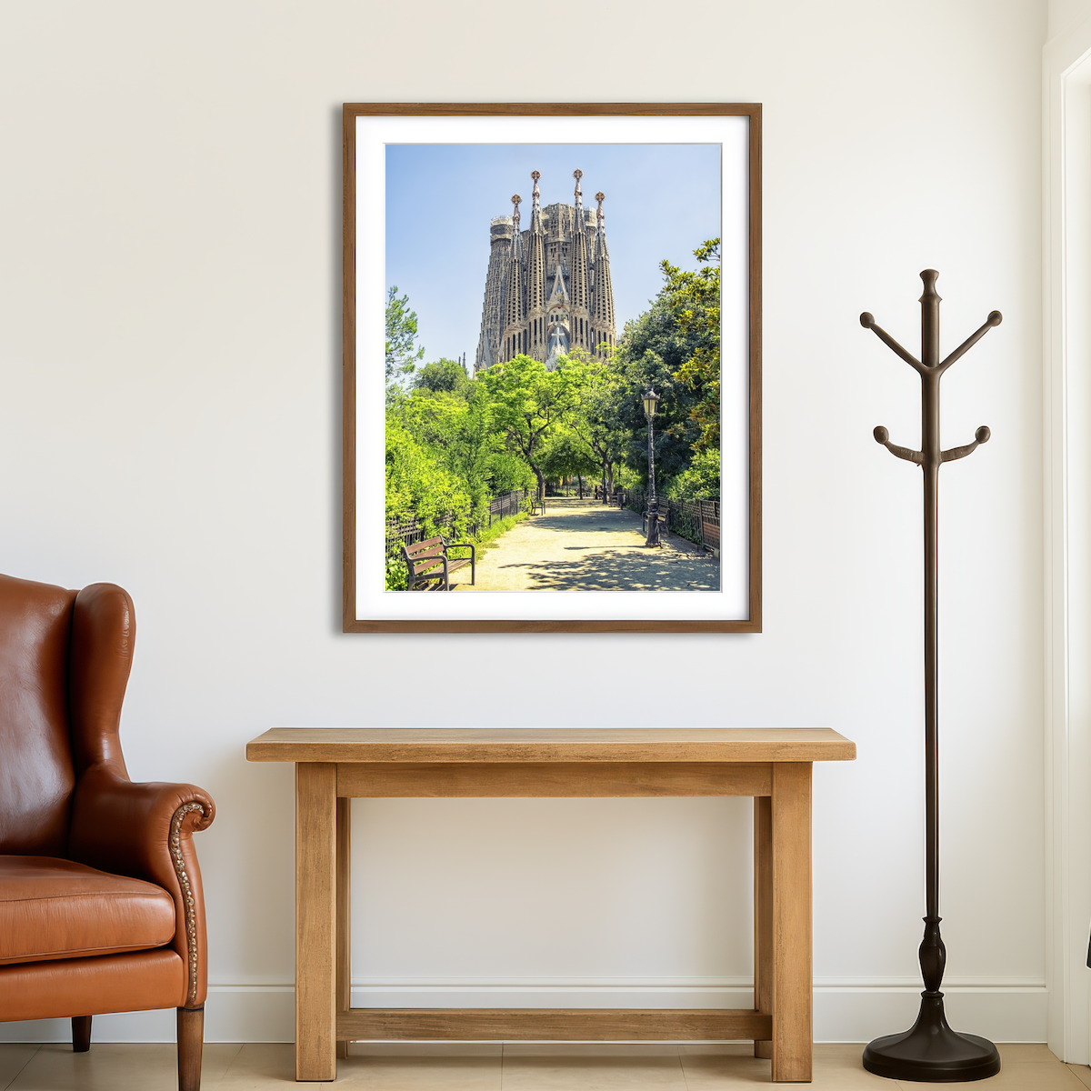 AUTO-MOCKUP ROOM | Sagrada Familia Wall Art