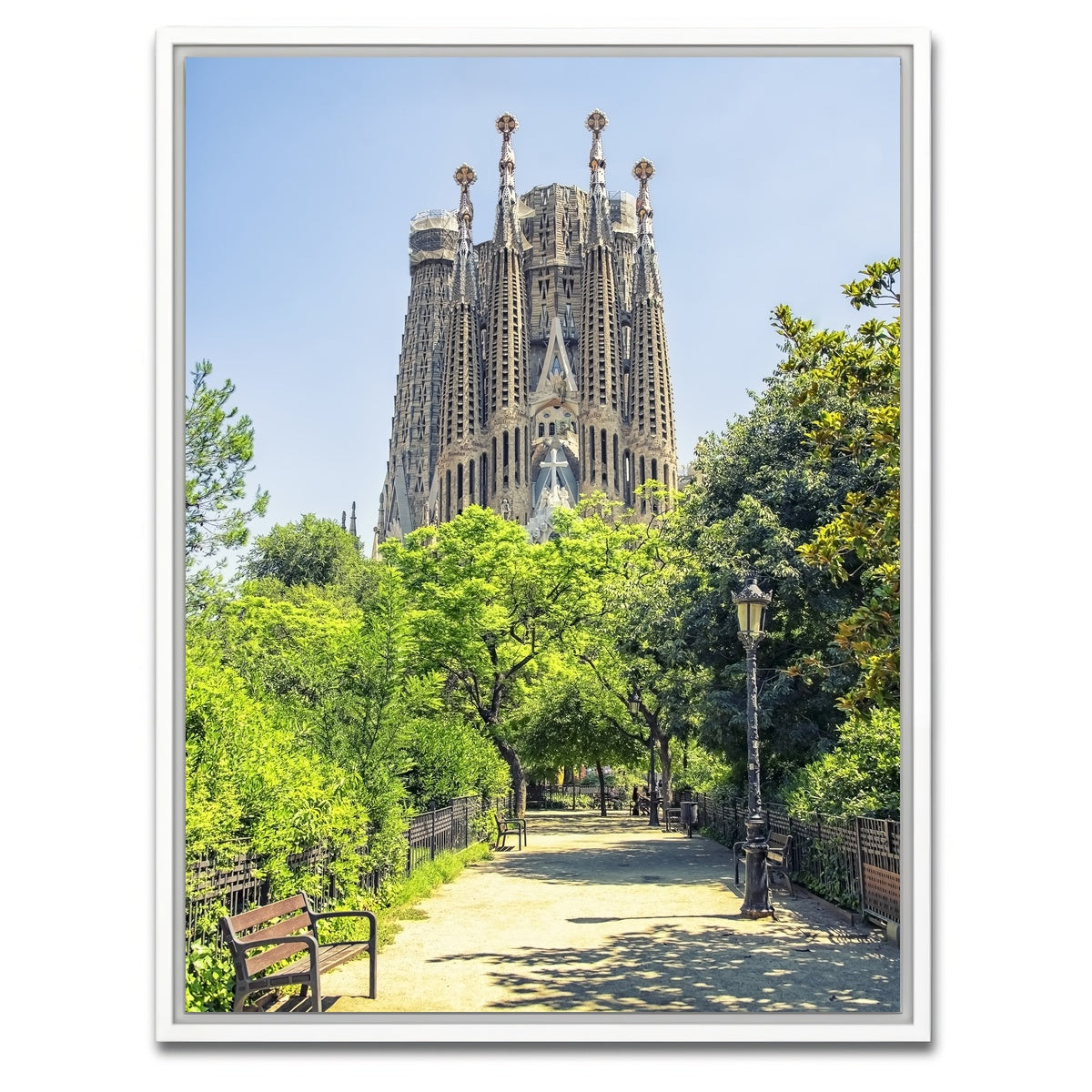 AUTO-MOCKUP WHITE | Sagrada Familia | 1 Piece | White Framed Canvas | group=3x4