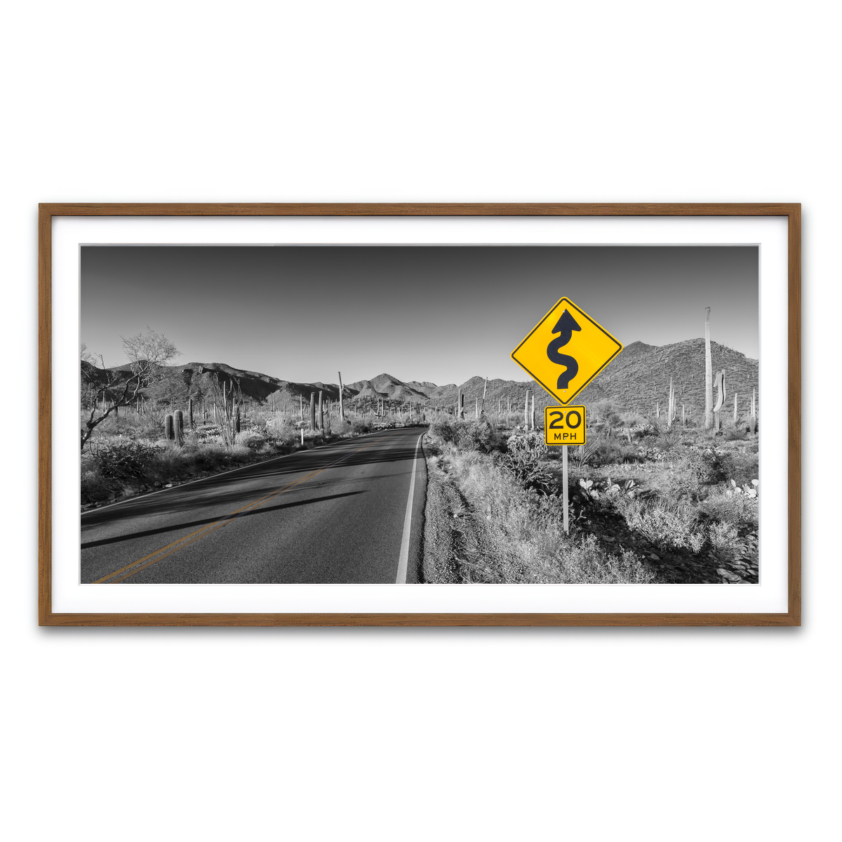 Framed Print 2x1 Walnut