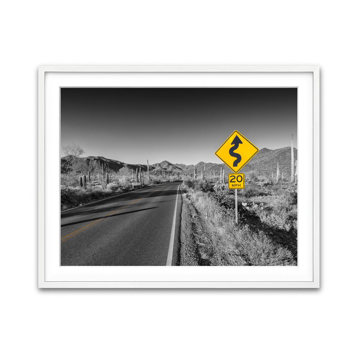 Framed Print 4x3 White