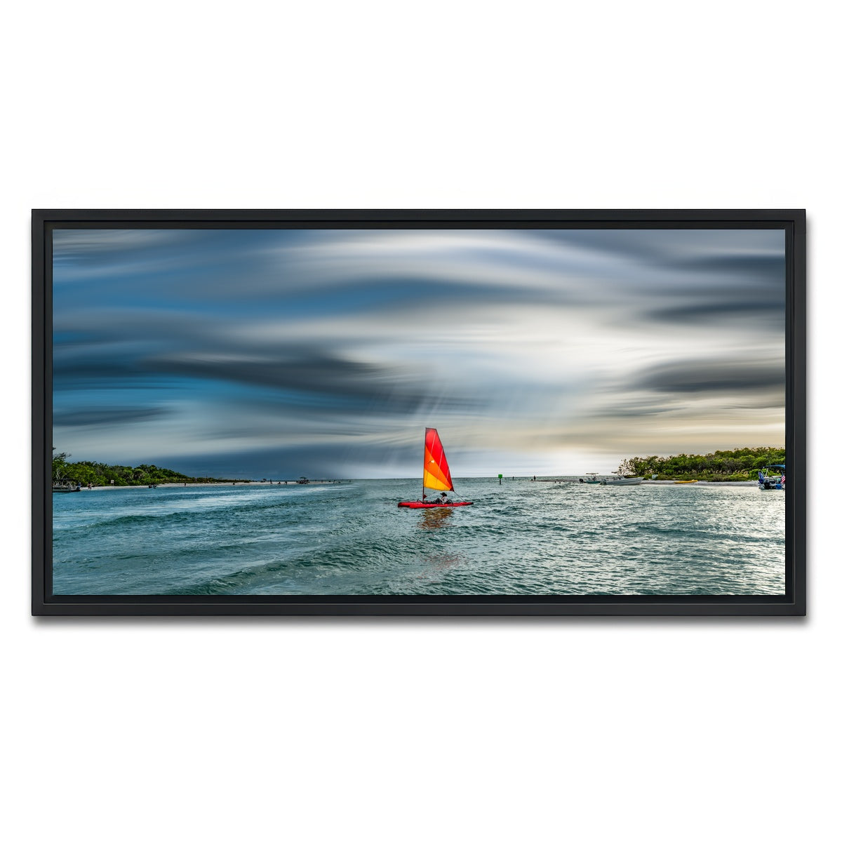 AUTO-MOCKUP WHITE | Sail Away | 1 Piece | Black Framed Canvas | group=2x1