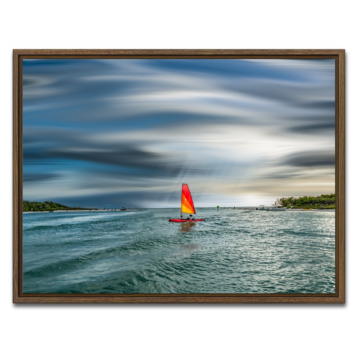 AUTO-MOCKUP WHITE | Sail Away | 1 Piece | Walnut Framed Canvas | group=4x3
