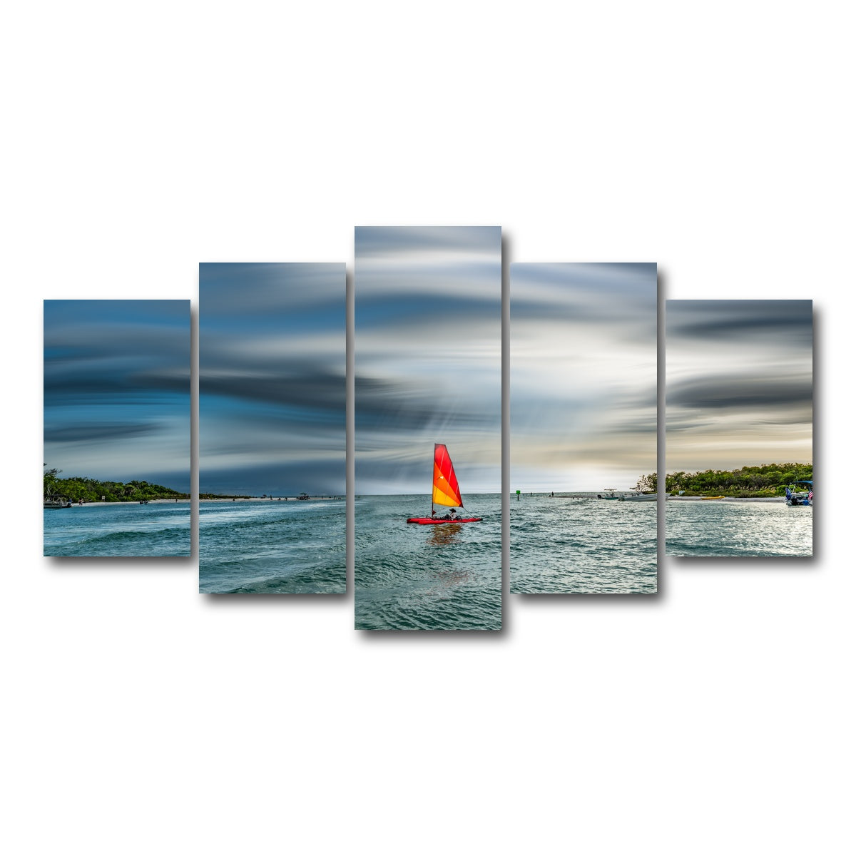 AUTO-MOCKUP WHITE | Sail Away | 5 Piece | Gallery Wrap Canvas | group=5_normal