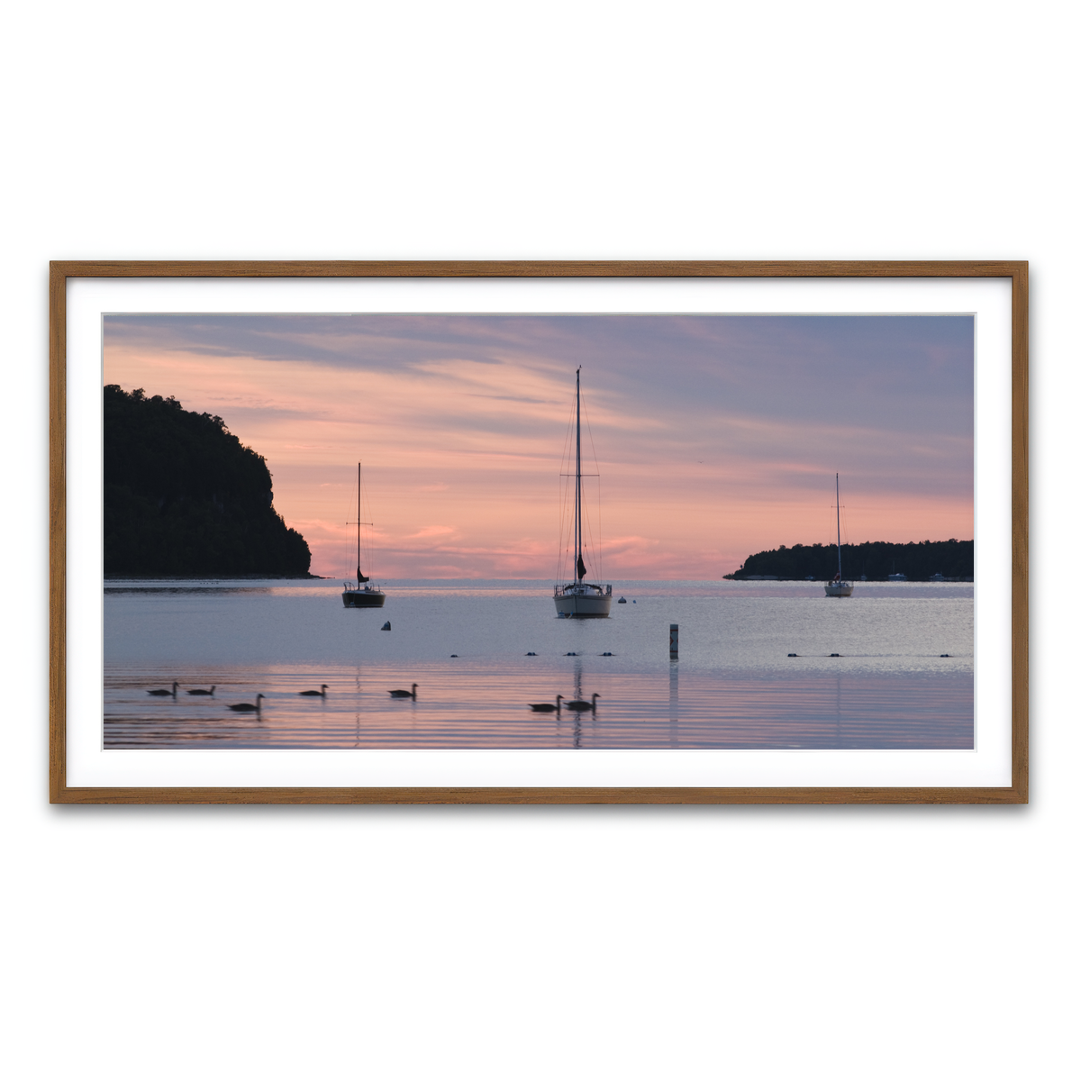 Framed Print 2x1 Walnut