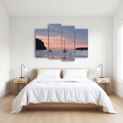 AUTO-MOCKUP ROOM | Sailboats at sunset Door County
