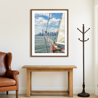 AUTO-MOCKUP ROOM | Sailing In New York Wall Art