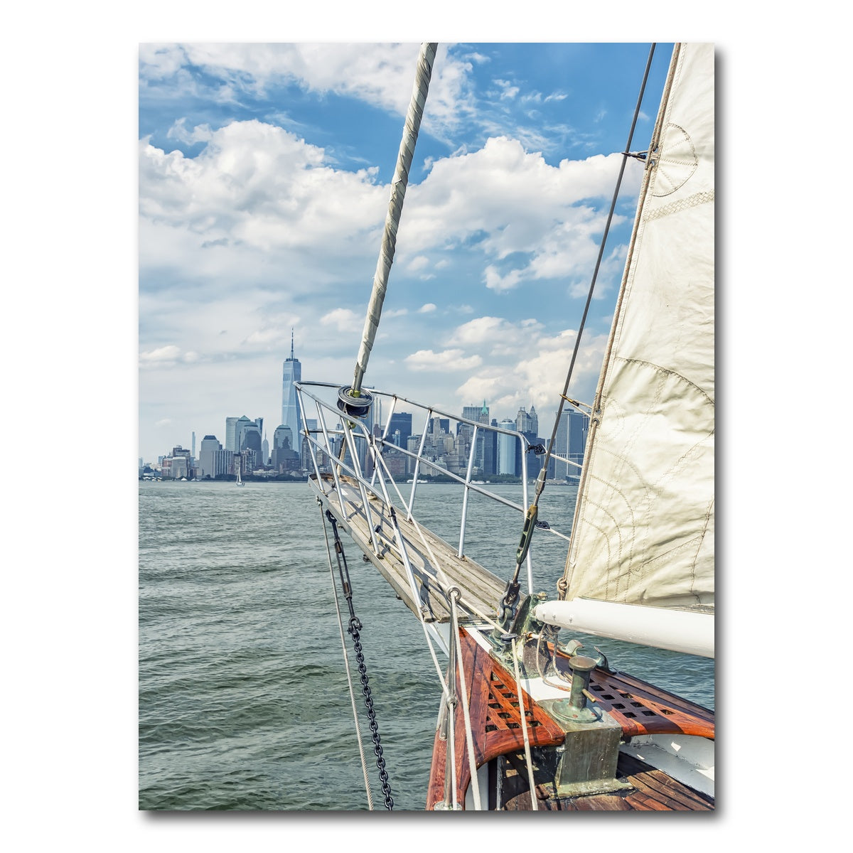 AUTO-MOCKUP WHITE | Sailing In New york | 1 Piece | Gallery Wrap Canvas | group=3x4