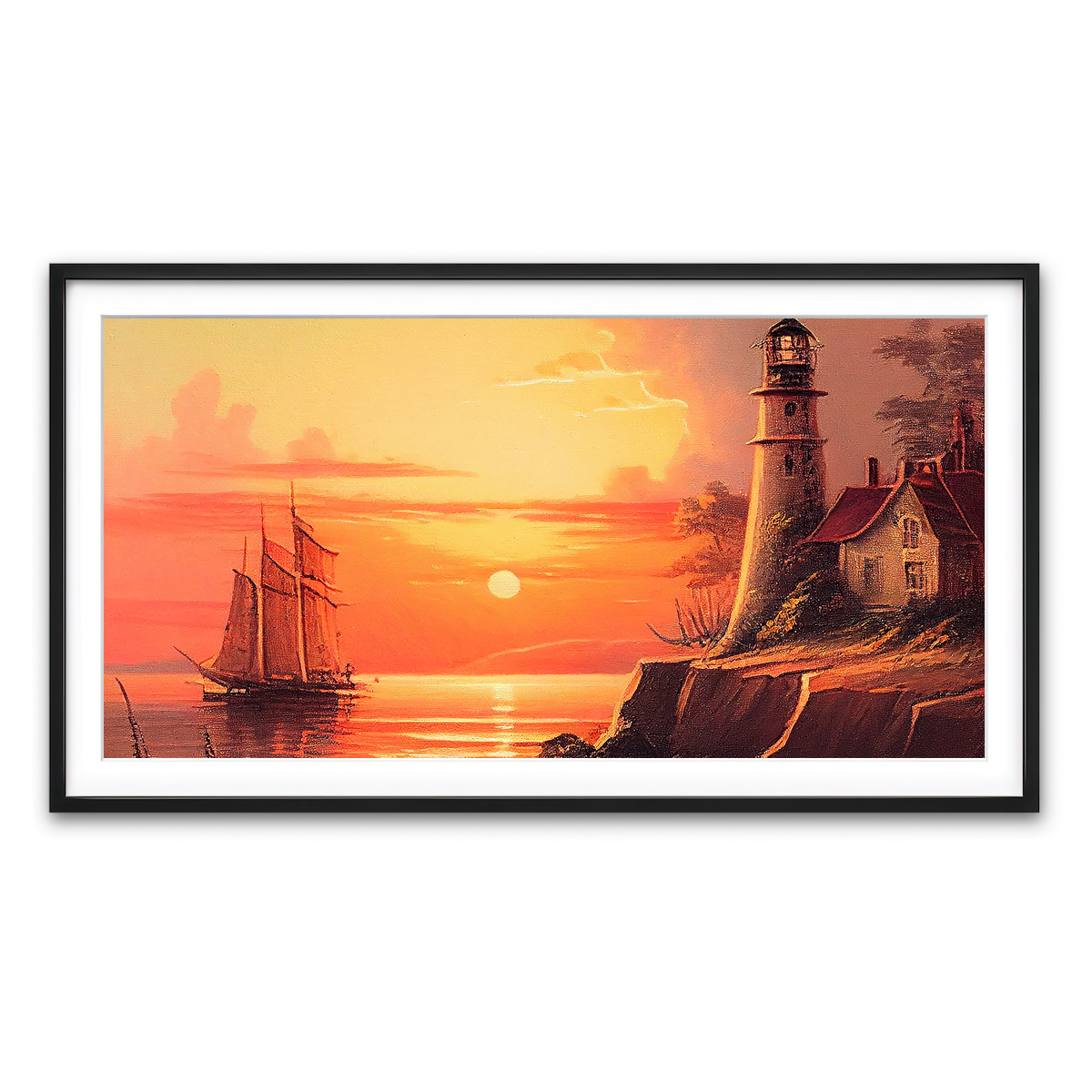 Framed Print 2x1 Black