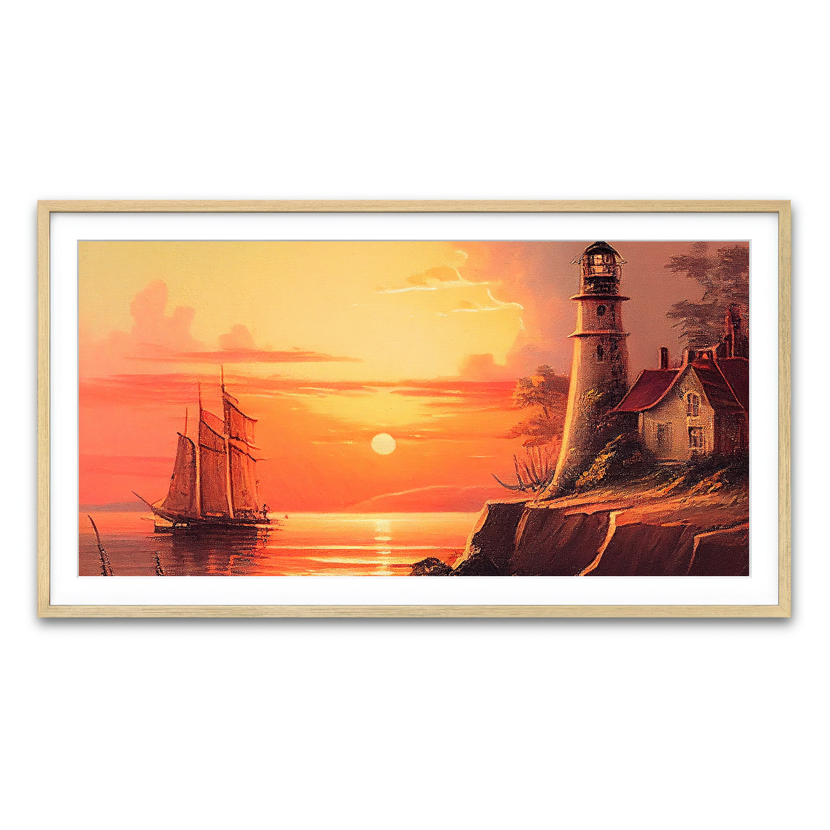 Framed Print 2x1 Natural