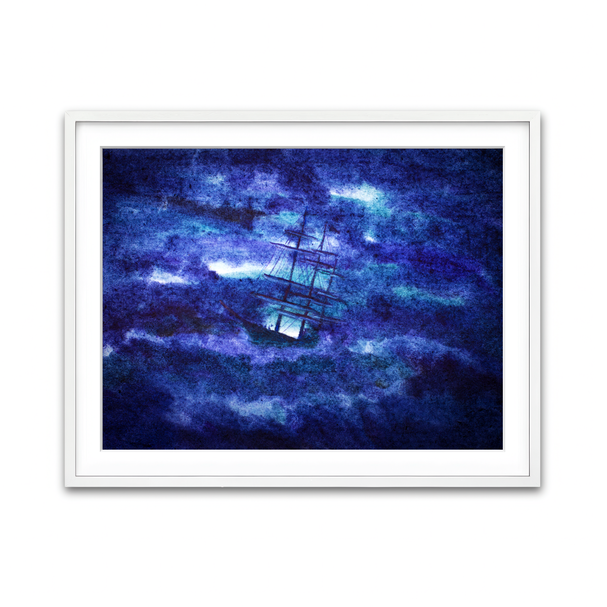 Framed Print 4x3 White